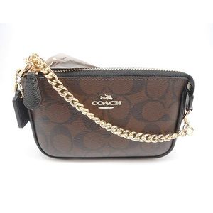 COACH Signature Small Wristlet Clutch